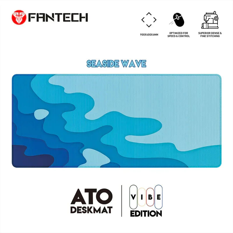 Fantech ato mp905 vibe edition desk mat - seaside wave mousepad - pc hardware
