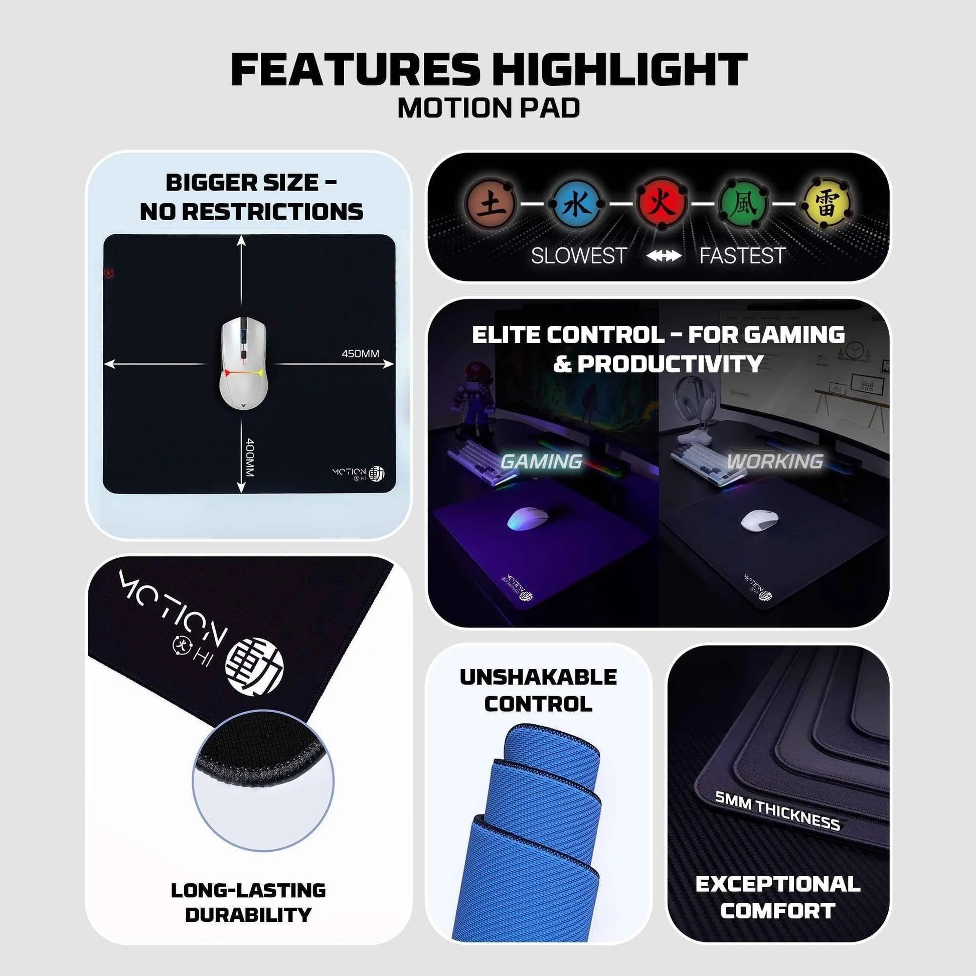 Fantech motion pad gaming pad - mousepad