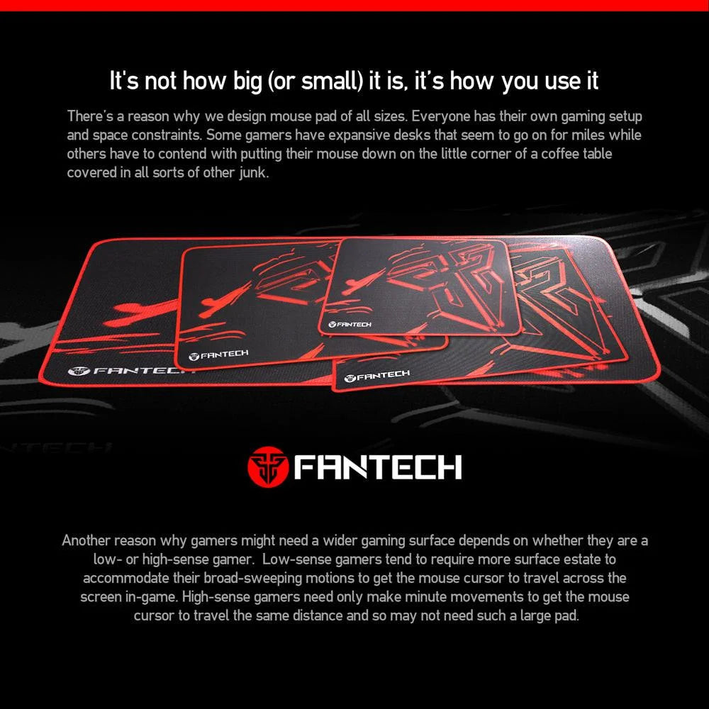 Fantech sven mp44 gaming mouse pad control edition for precision gaming - mousepad