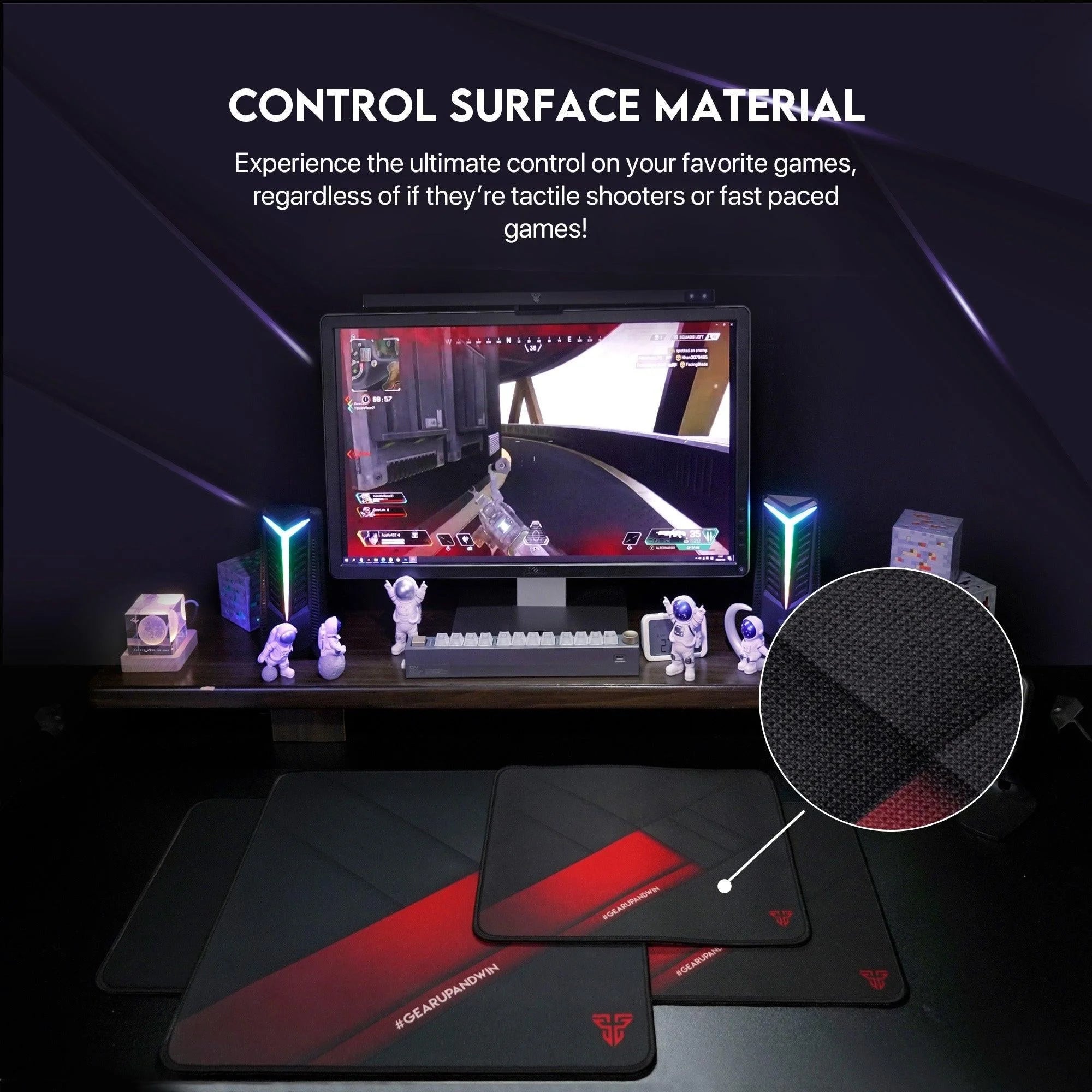 Fantech vigil mp456 mouse pad for ultimate gaming precision and control - mousepad
