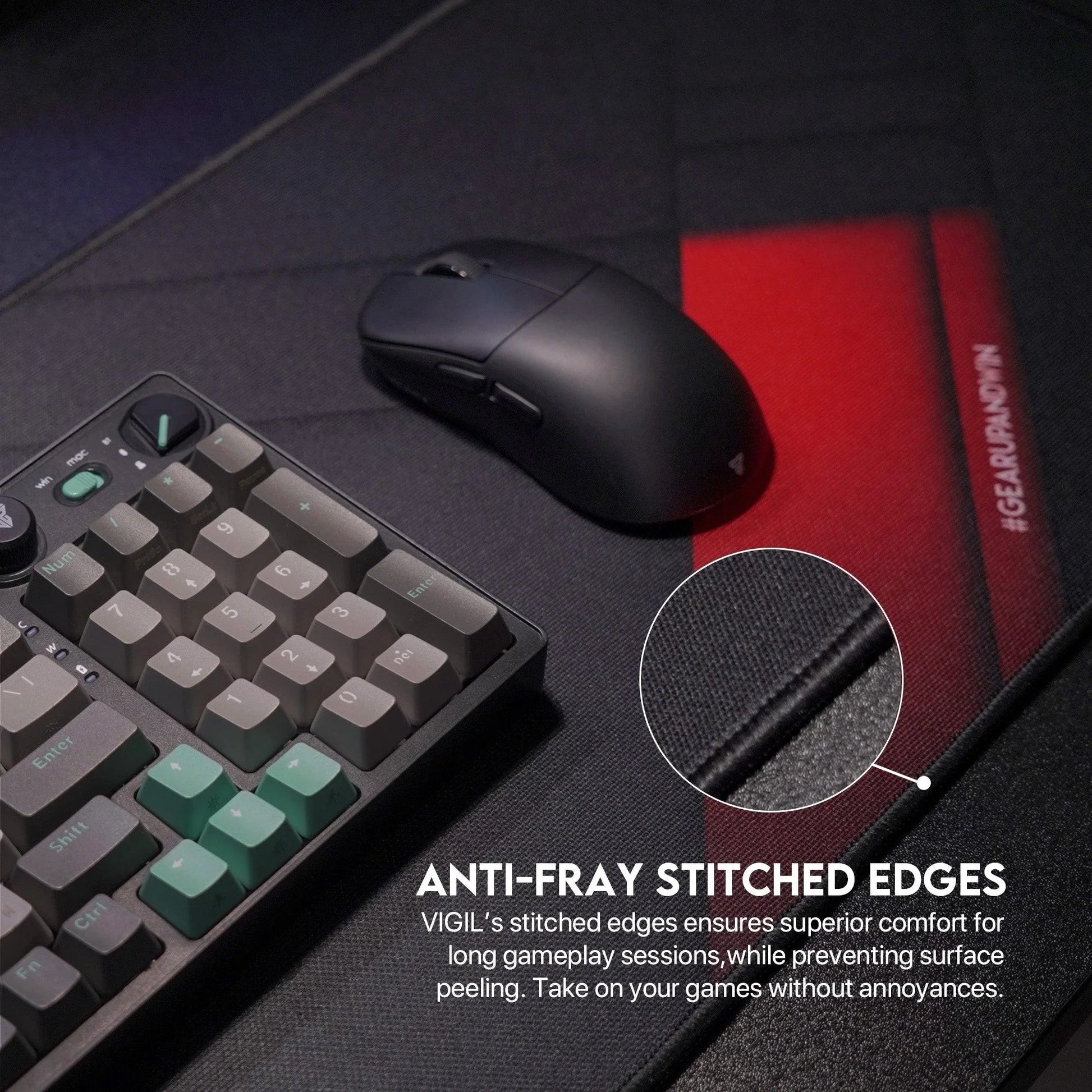 Fantech vigil mp806 gaming mouse pad - precision comfort for gamers - mousepad