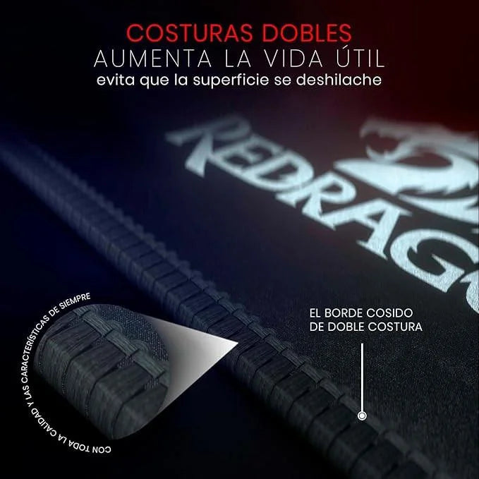 Redragon p030 mousepad with stitched edges waterproof for work and gaming
