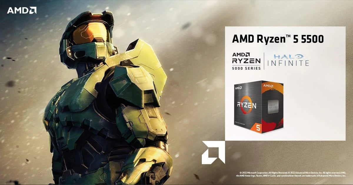 Amd ryzen 5 5500 6-core 3.5 ghz (4.4 ghz max boost) unlocked desktop processor tray (without cooler) pc hardware