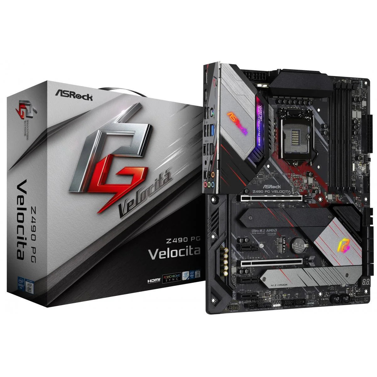 Asrock phantom gaming z490 pg velocita intel motherboard - pc hardware