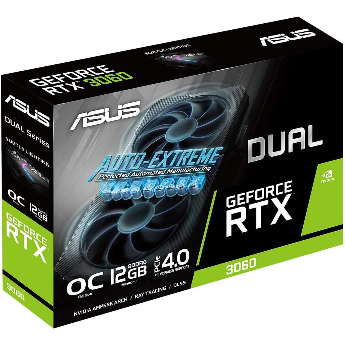 Asus dual nvidia geforce rtx 3060 v2 oc edition 12gb gddr6 gaming graphics card - pc hardware
