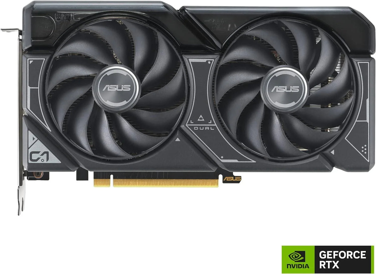 Asus geforce rtx 4060 graphics card - dual oc edition 8gb gddr6 with dlss 3 and pcie 4.0 - coolers & power supply