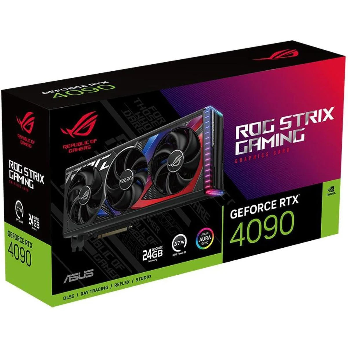 Asus rog strix gaming geforce rtx® 4090 gaming 24gb gddr6x graphics card - pc hardware