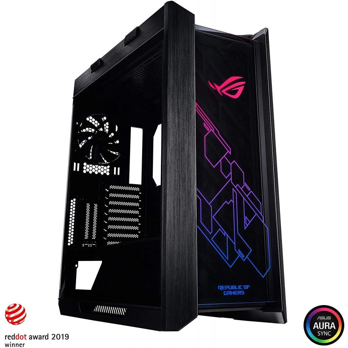 Asus rog strix helios gx601 rgb mid-tower case - pc hardware