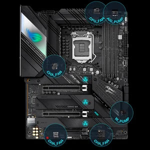 Asus rog strix z590-f gaming intel z590 wifi dual m.2 rgb - pc hardware