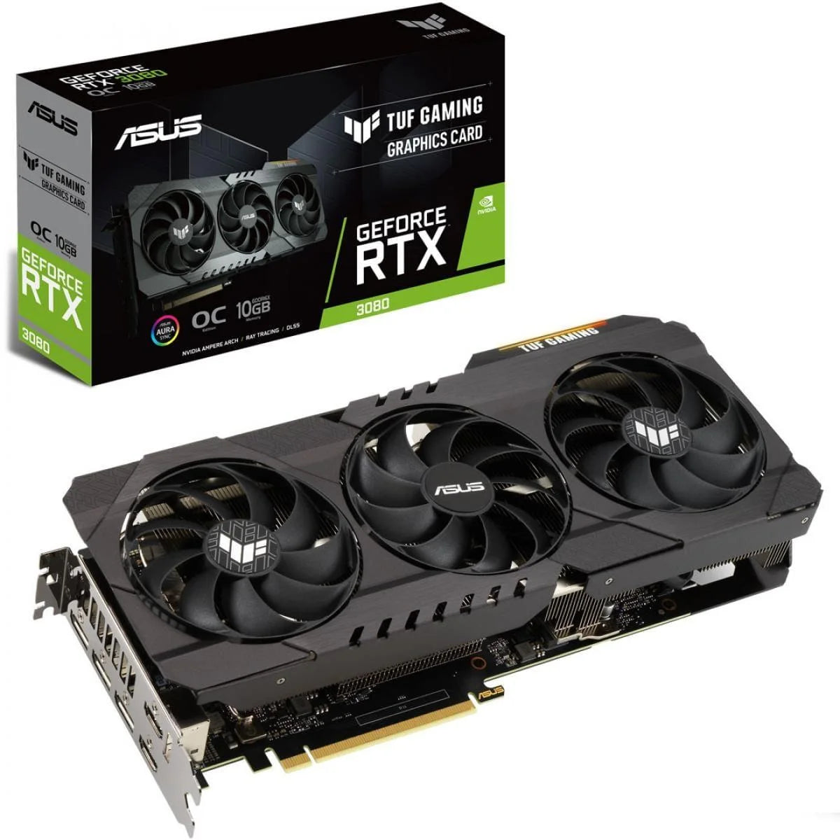 Asus tuf gaming geforce rtx 3080 v2 10gb oc edition 320-bit gddr6x - pc hardware