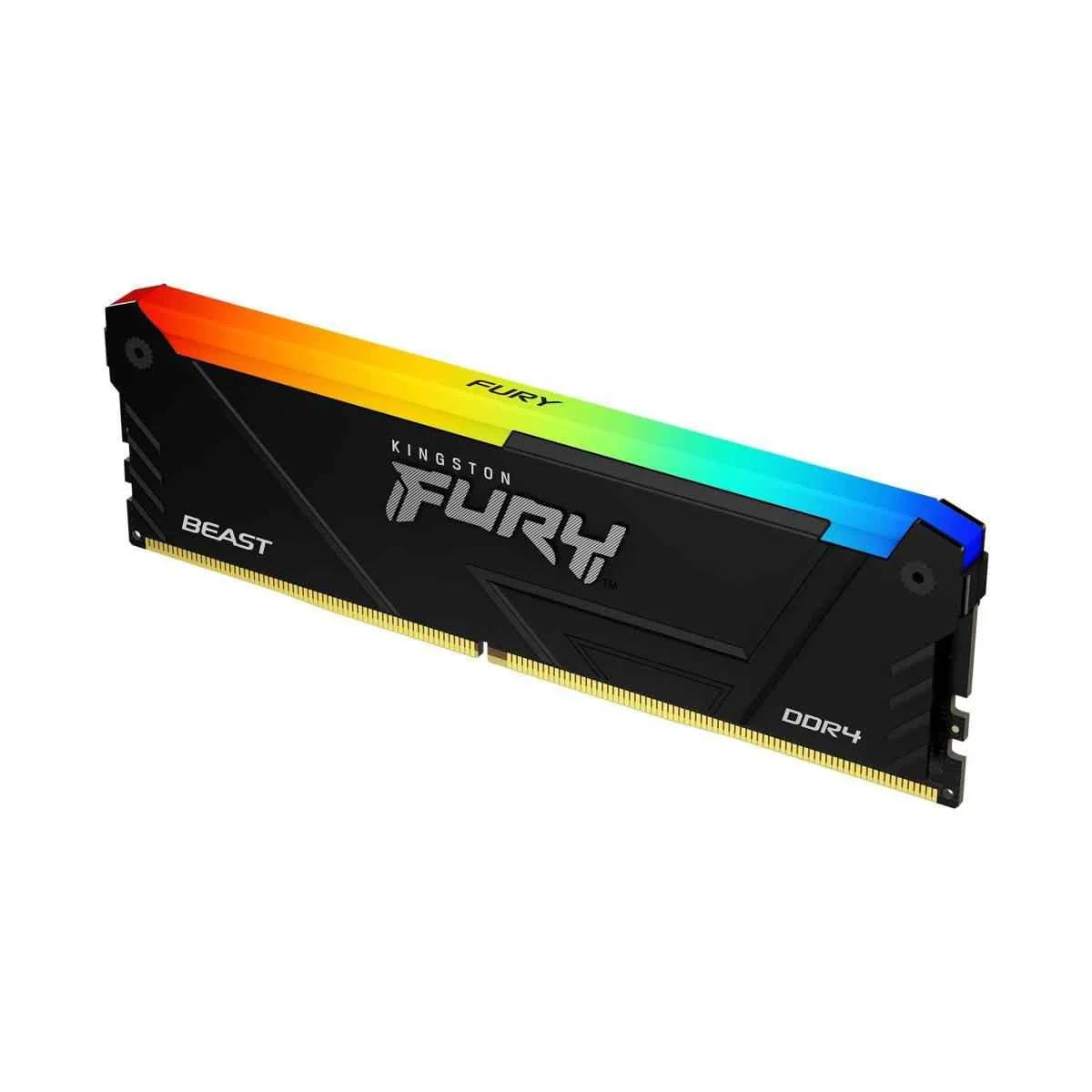 Kingston 16gb ddr4 ram fury hyperx beast 3200mt/s rgb memory