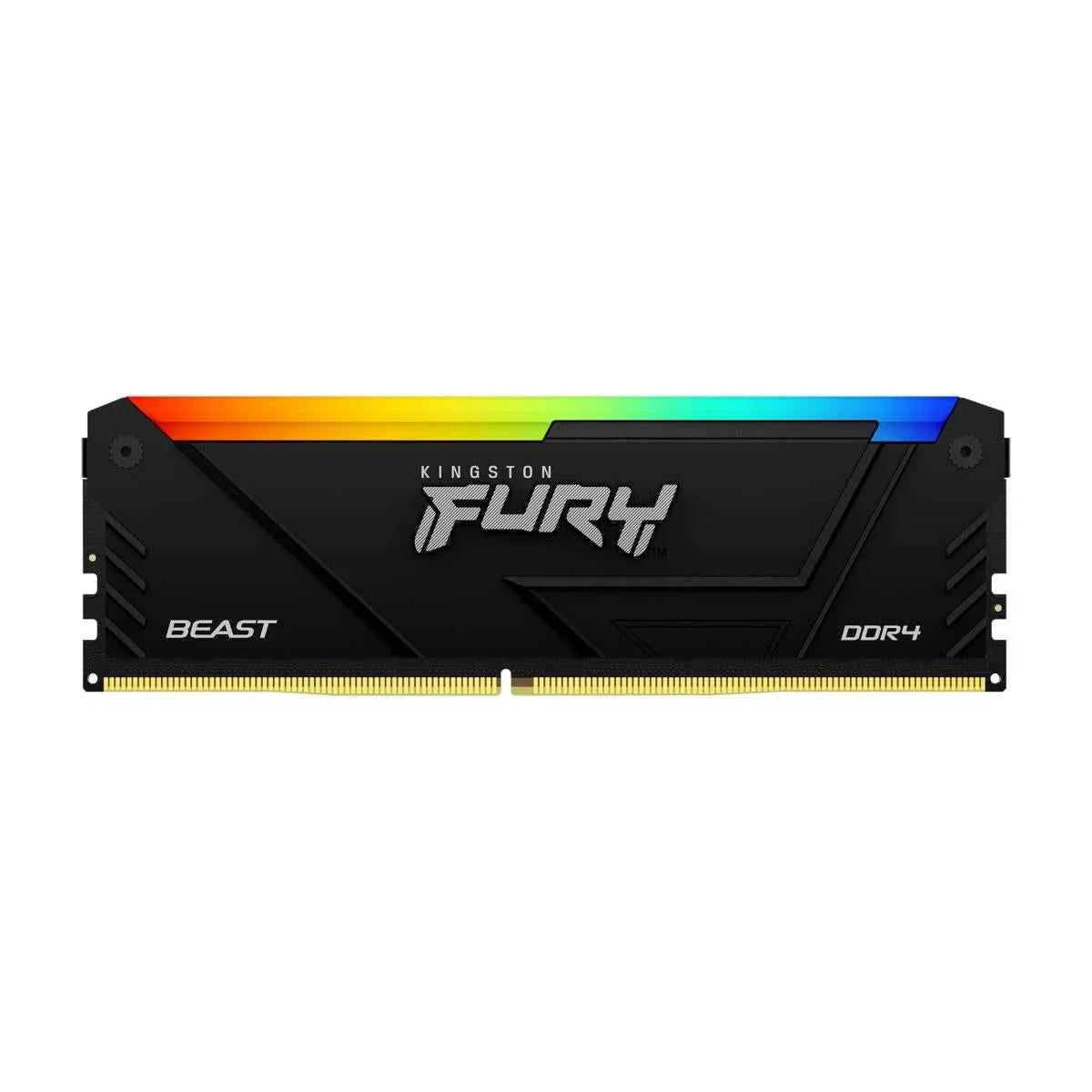 Kingston 16gb ddr4 ram fury hyperx beast 3200mt/s rgb memory