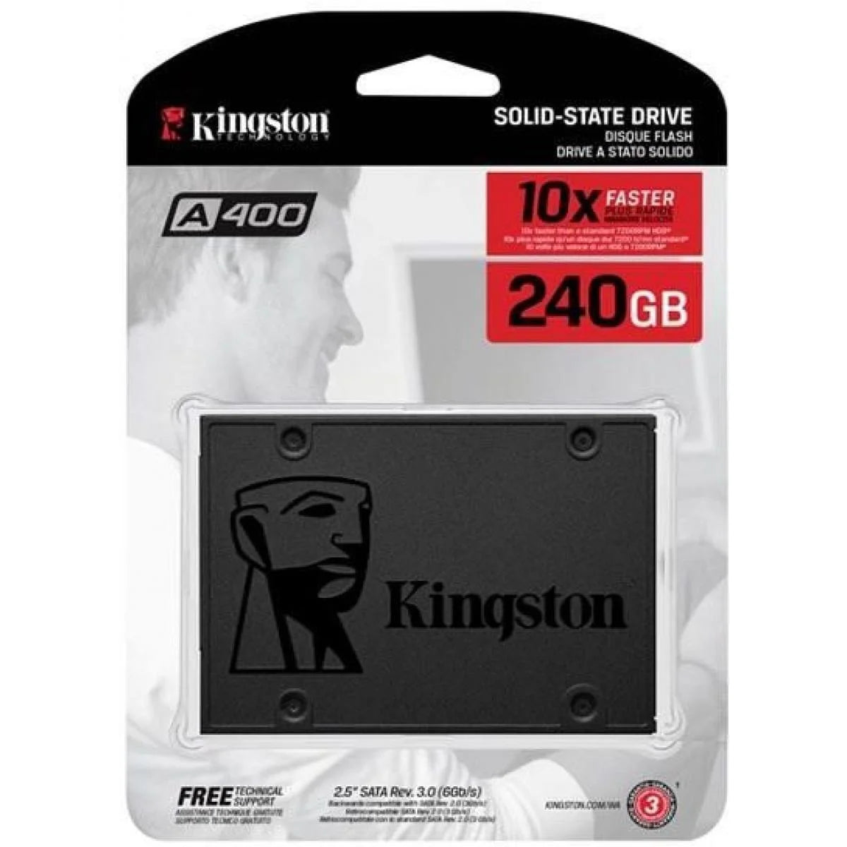 Kingston 240gb a400 sata 3 2.5’’ internal ssd - pc hardware
