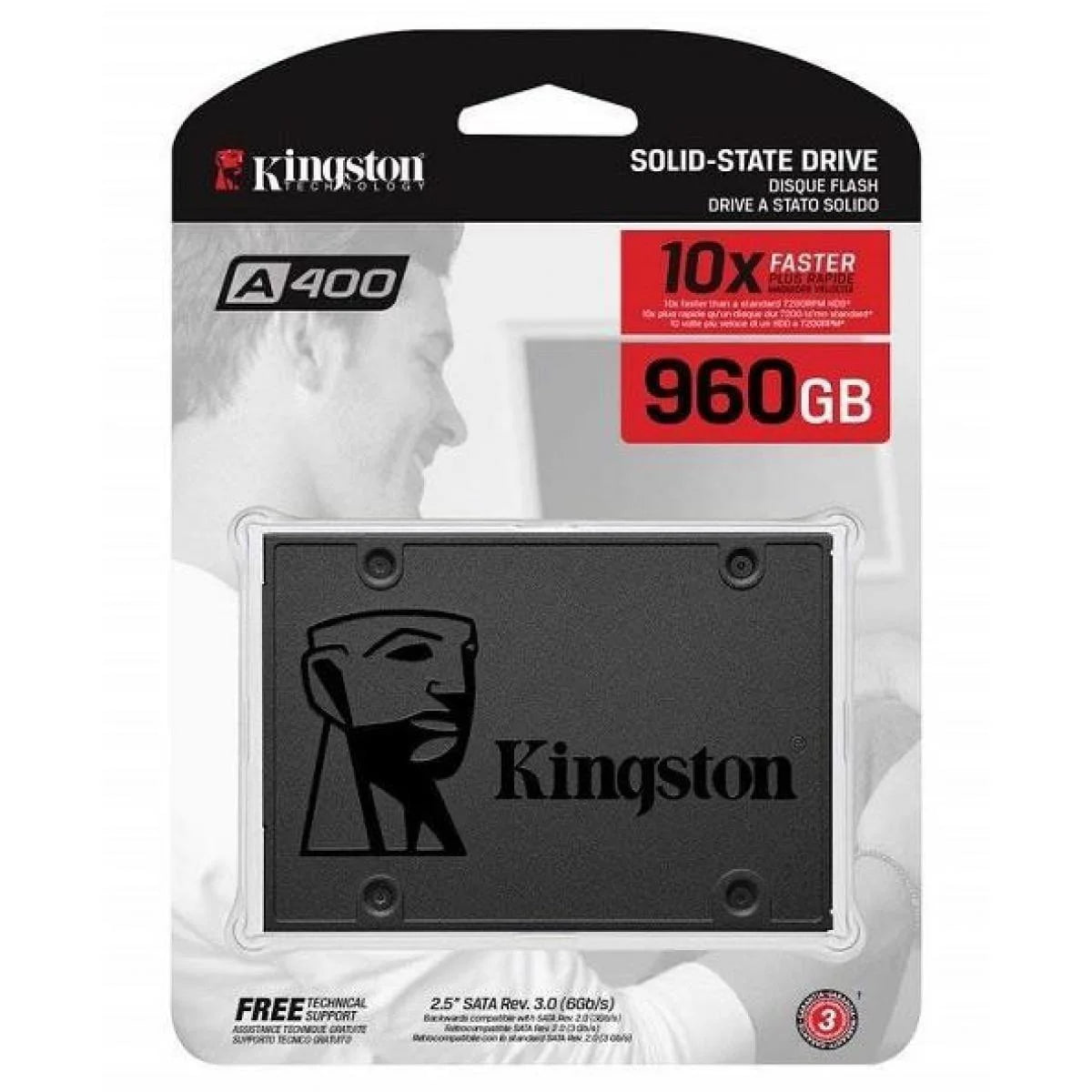 Kingston 960gb a400 sata 3 2.5’’ internal ssd - pc hardware