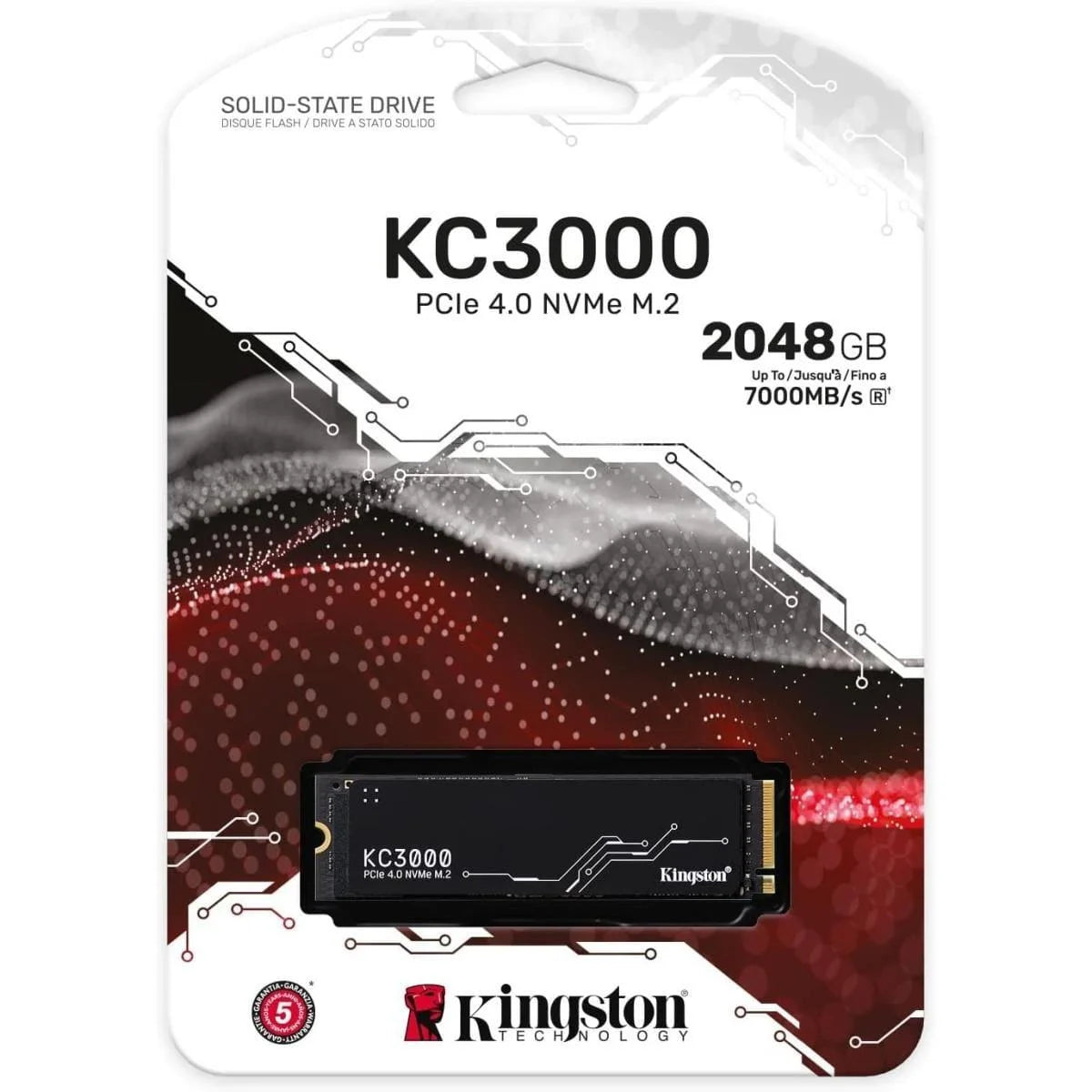 Kingston kc3000 2tb pcie 4.0 nvme m.2 ssd up to 7,000mb/s - pc hardware