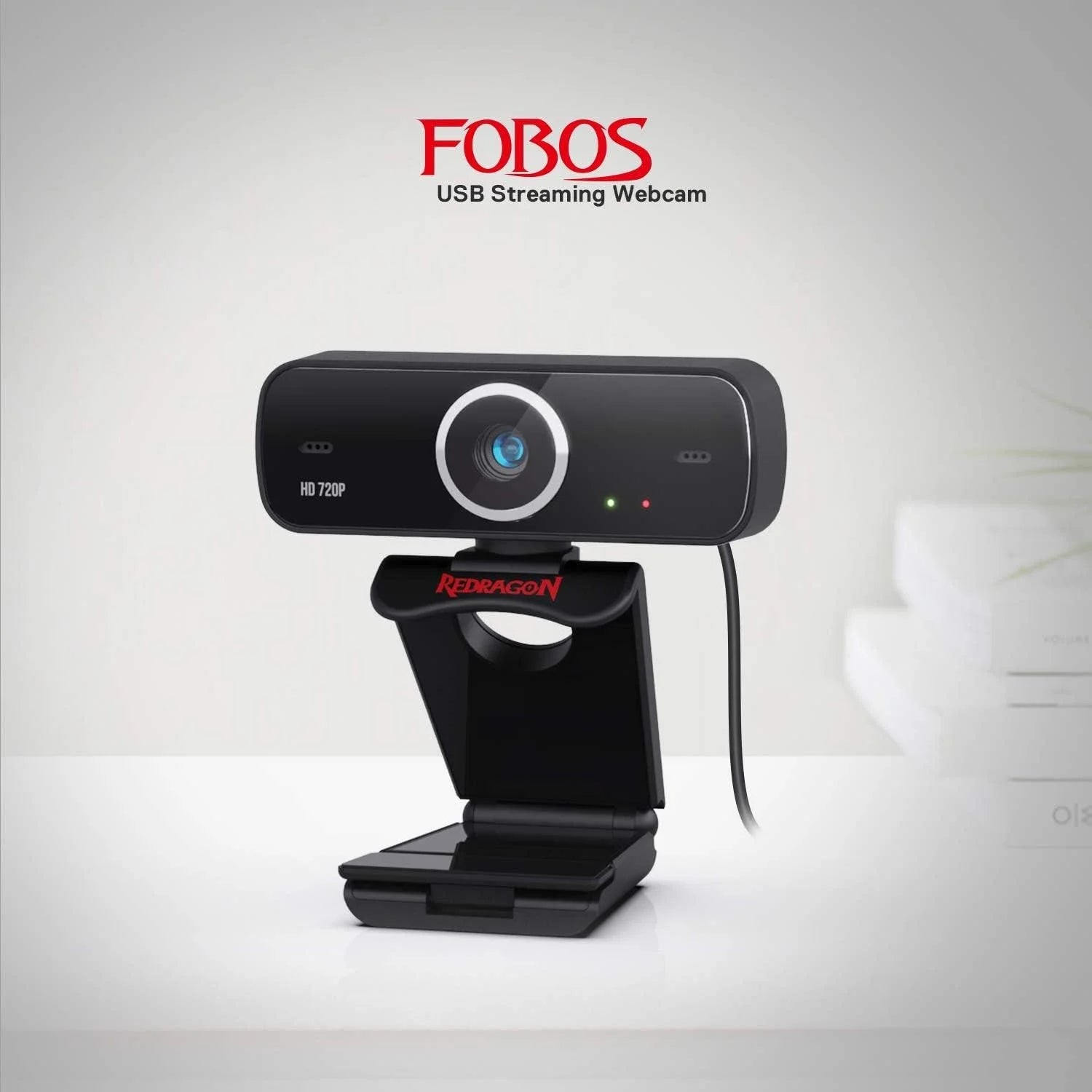 Redragon fobos 2 webcam gamer and streamer 720p gw600-1 black - streaming