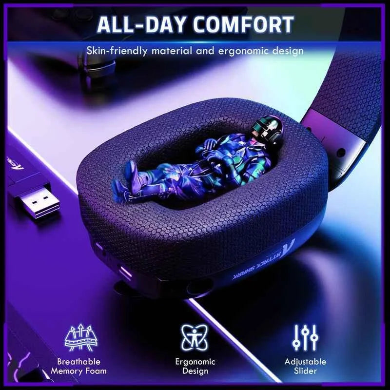 Attack shark l80pro wireless gaming headset - audio | wireless headset