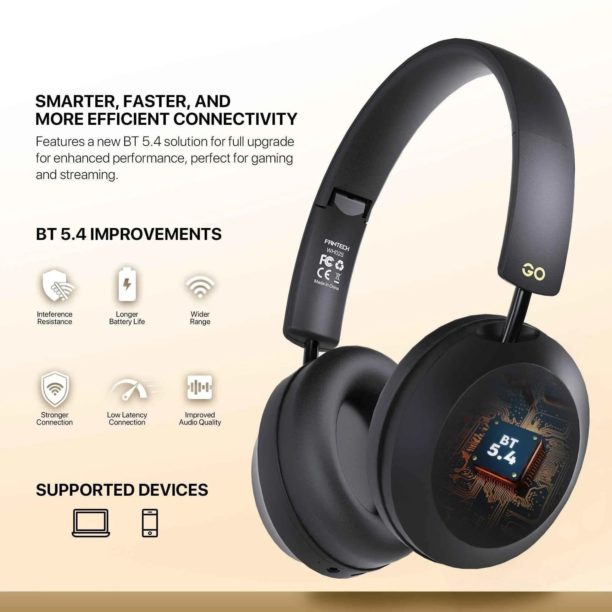 Fantech wh02s go air wireless headset - audio | wireless headset