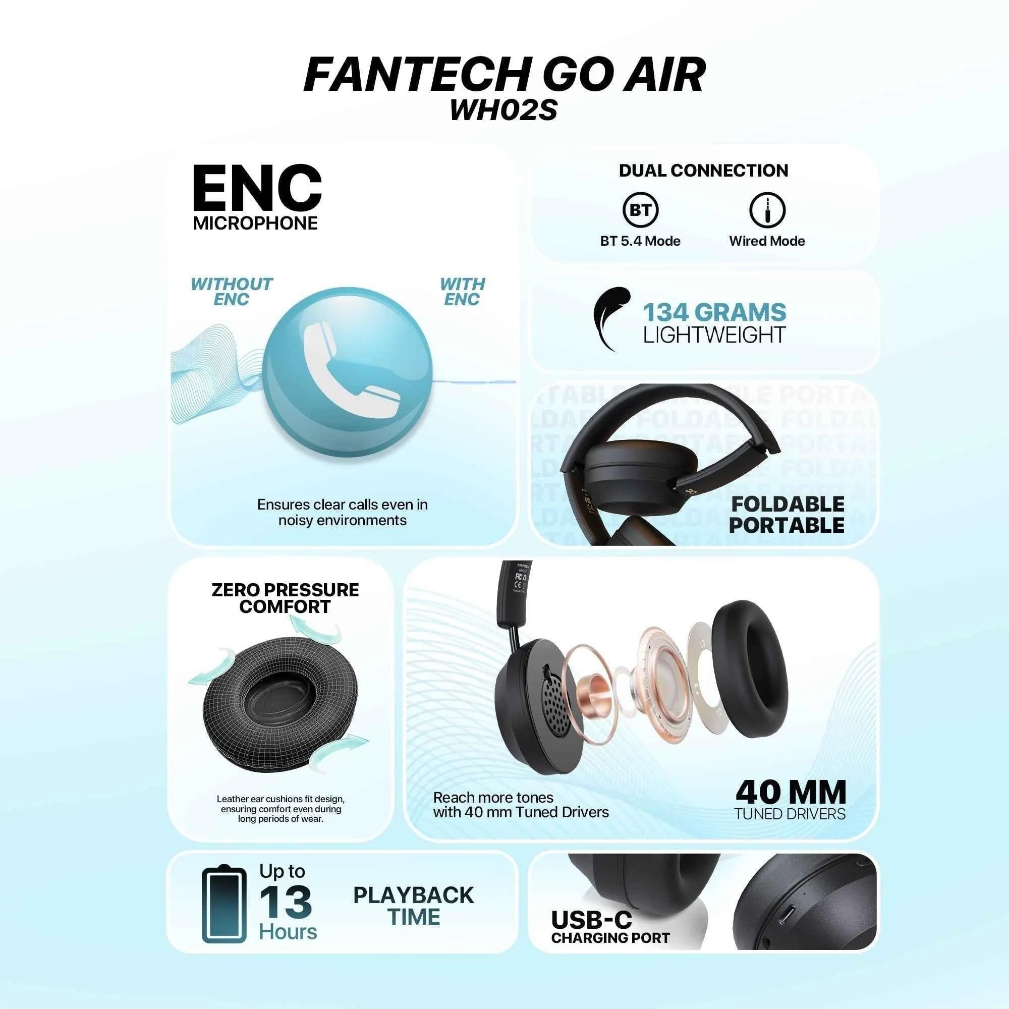 Fantech wh02s go air wireless headset - audio | wireless headset