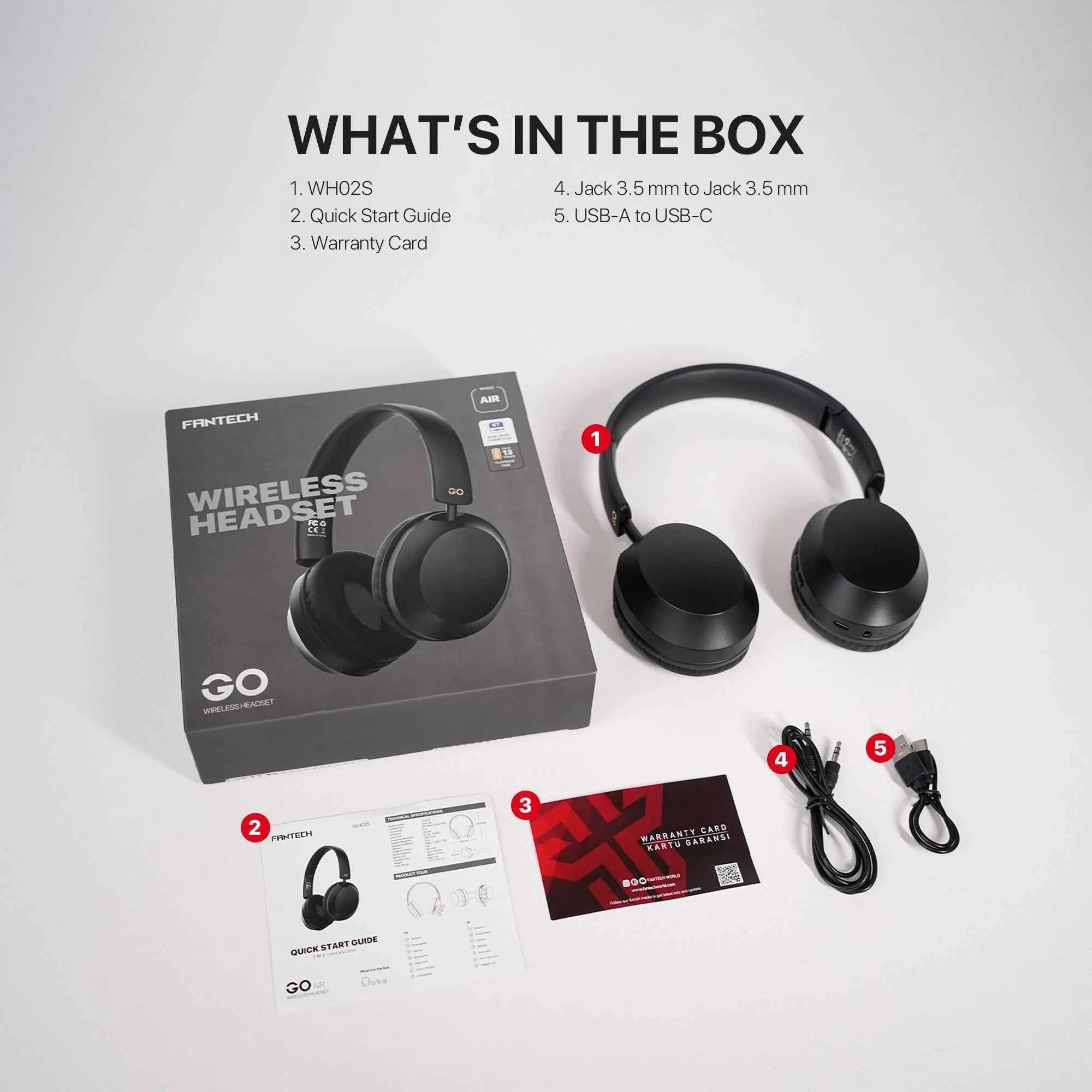 Fantech wh02s go air wireless headset - audio | wireless headset