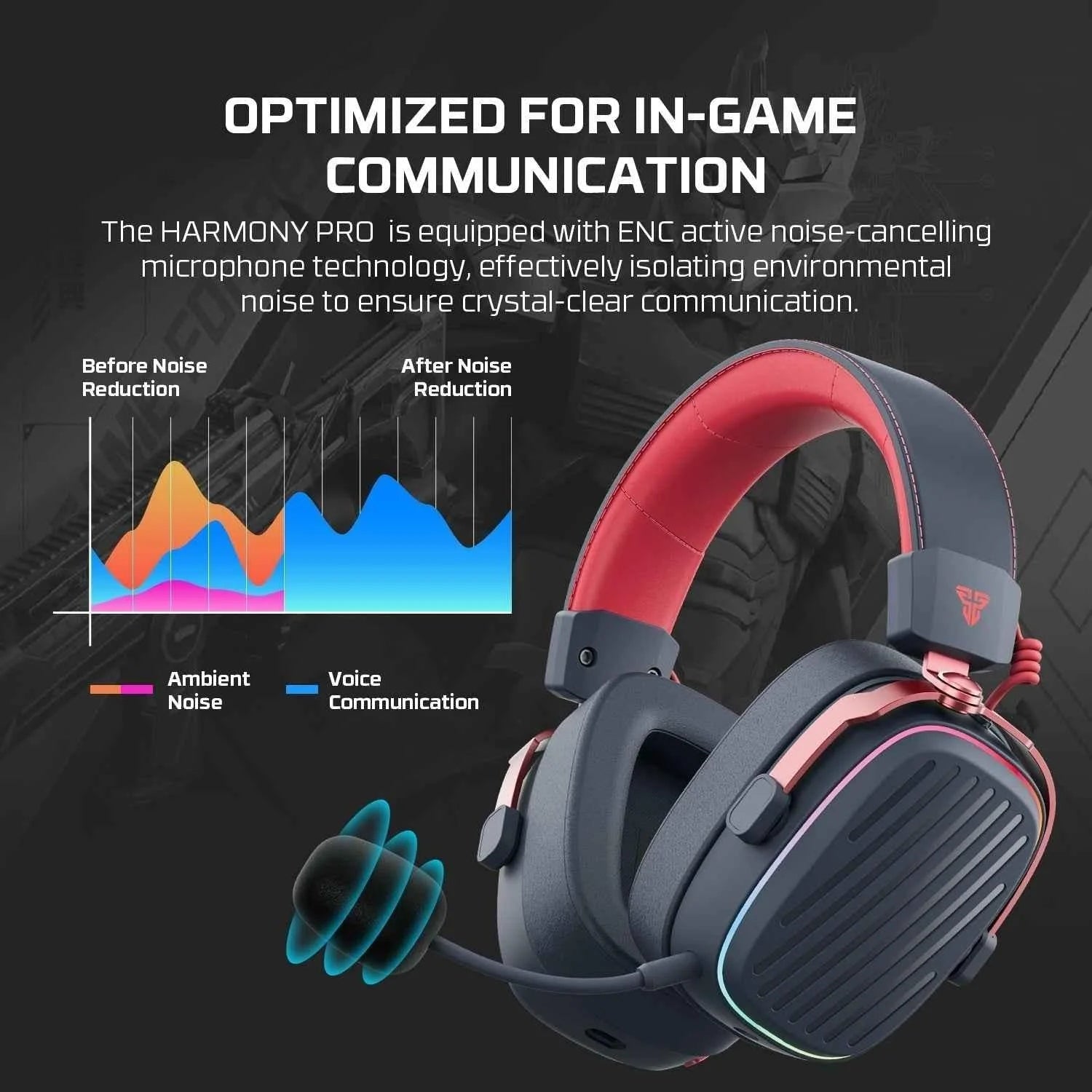 Fantech whg02p harmony pro wireless gaming headset - audio | wireless headset