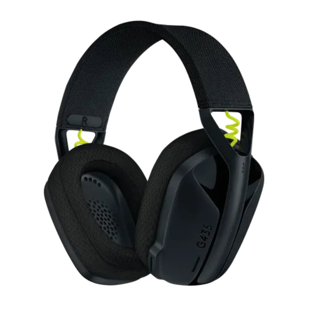 Logitech g435 wireless gaming headset - ultra-light wireless bluetooth comfort - audio | wireless headset