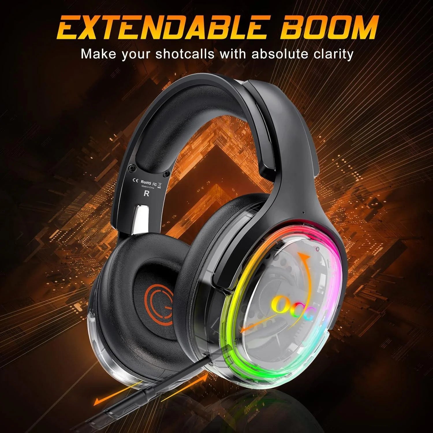 Ocg gaming headset 2.4ghz bluetooth wireless gaming headphones - audio | wireless headset