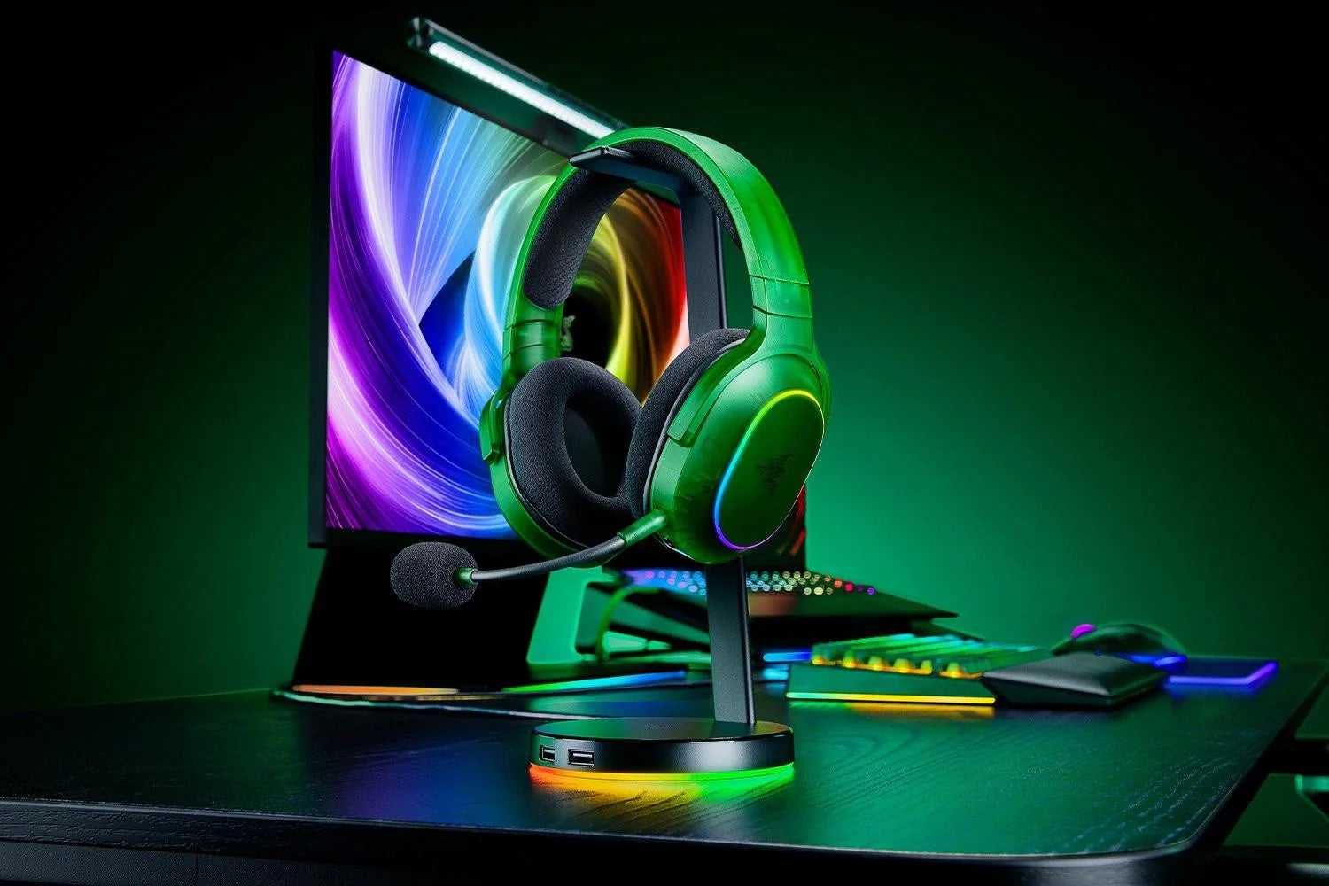 Razer barracuda x chroma - phantom green edition - audio | wireless headset