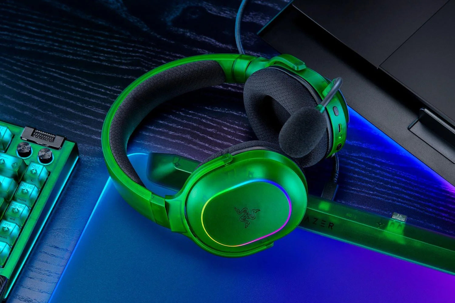 Razer barracuda x chroma - phantom green edition - audio | wireless headset