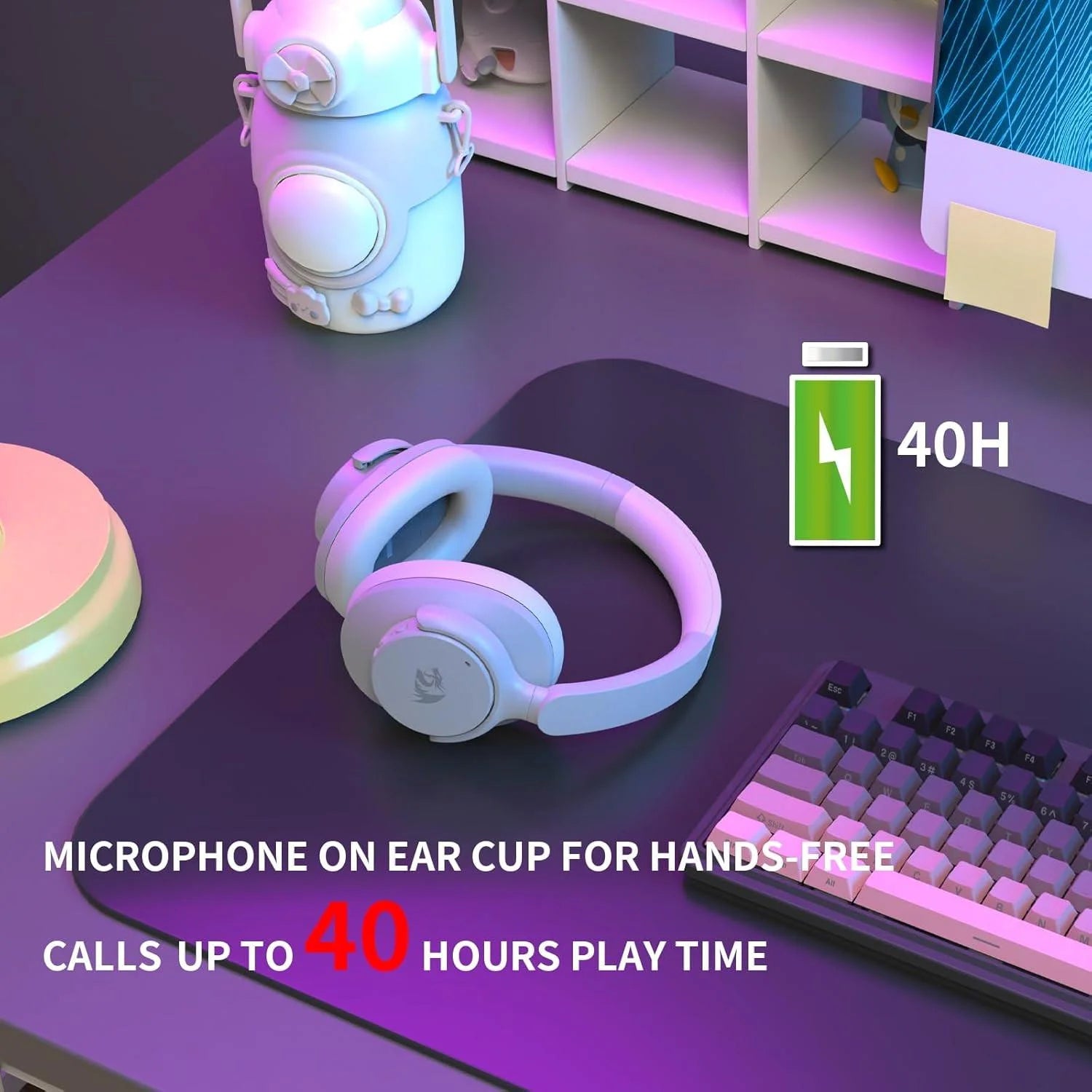 Redragon h610 wireless gaming headset for pc mac ns phone - audio | wireless headset