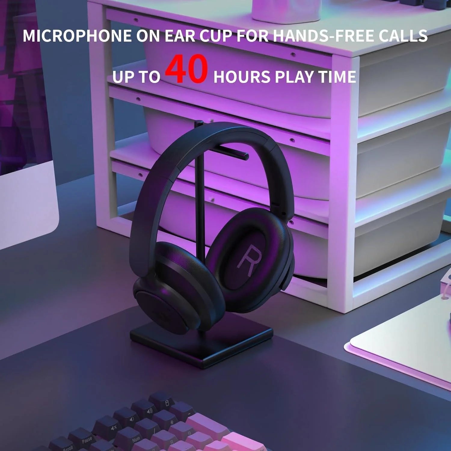 Redragon h610 wireless gaming headset for pc mac ns phone - bt - audio | wireless headset