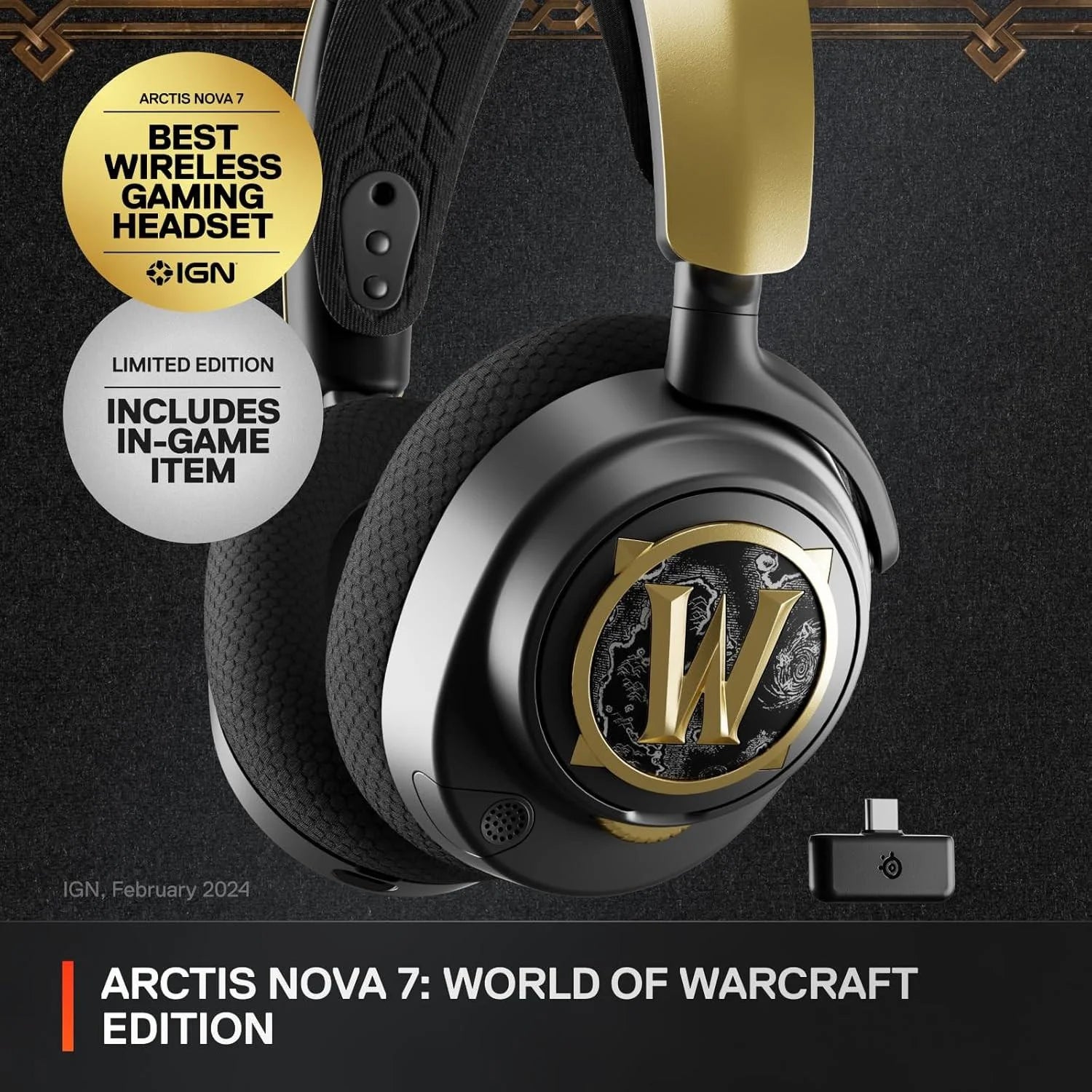 Steelseries arctis nova 7 wireless - world of warcraft edition - audio | wireless headset