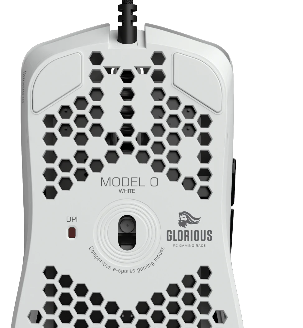 Glorious Gaming Mouse Model O- Minus Matte White -wired