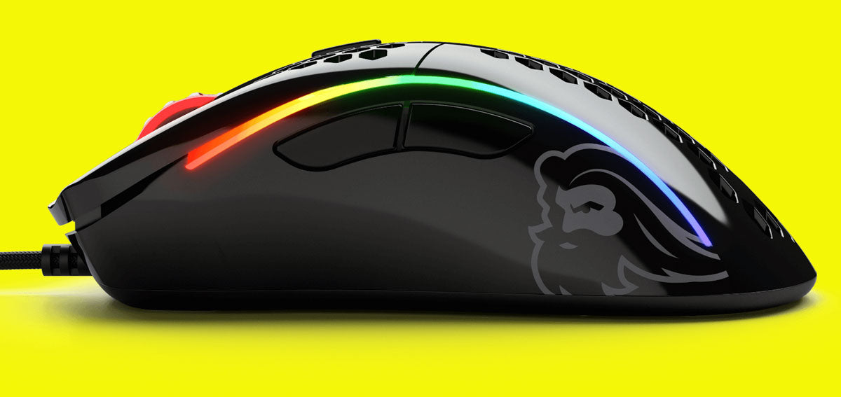 Glorious Model D- Minus Gaming Mouse - Glossy Black - Wired