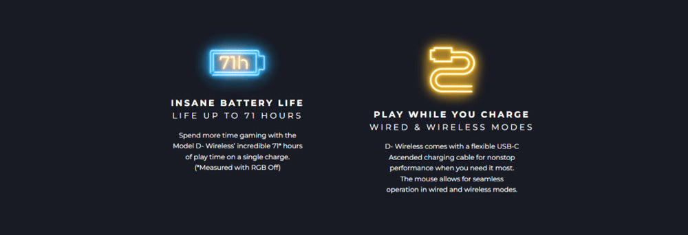 Glorious Model d Wireless Gaming Mouse - Matte Black