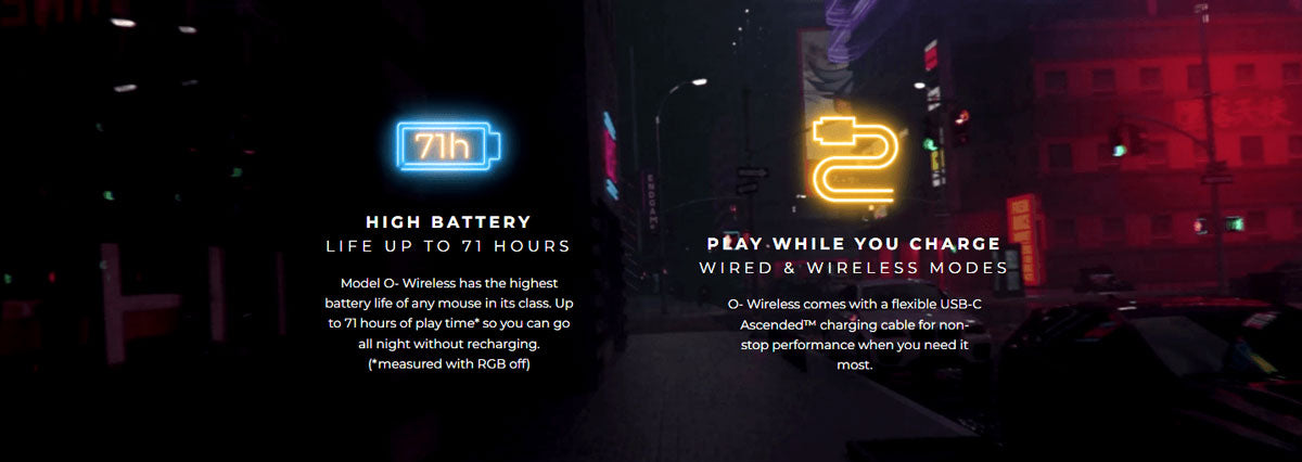 Glorious Model o Minus Wireless Gaming Mouse - Matte Black