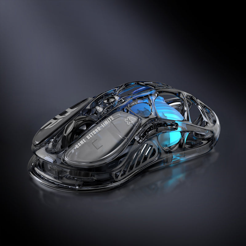 Gravastar Mercury M2 Wireless Gaming Mouse Transparent Black