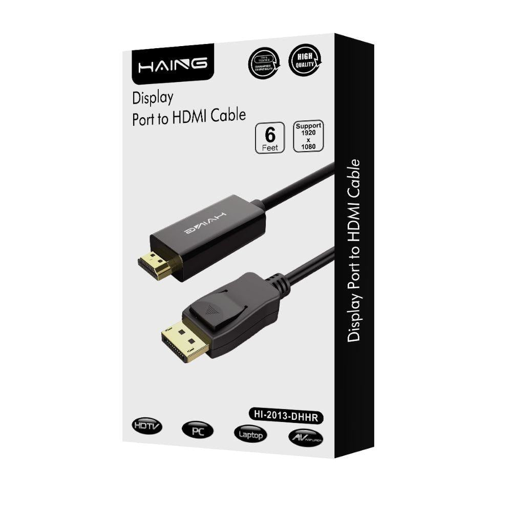 Haing Display Port to Hdmi High Quality - Gameonjo
