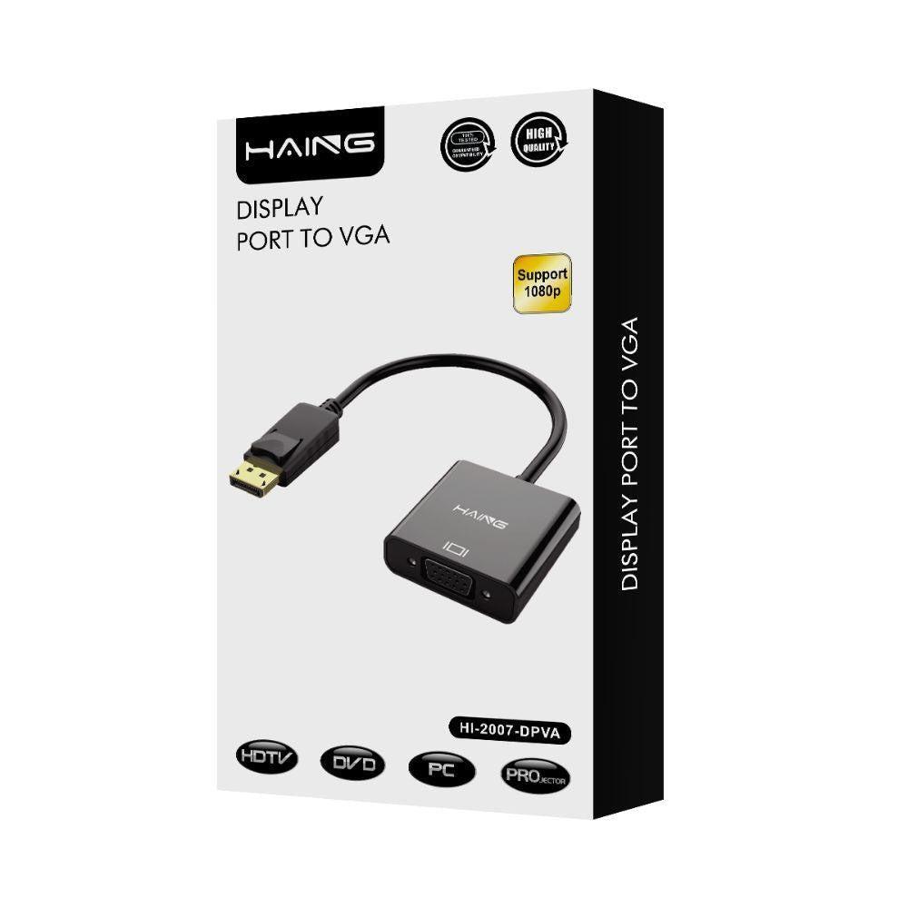 Haing display port to vga adapter - high quality conversion solution - cables & chargers | charging cables & adapters