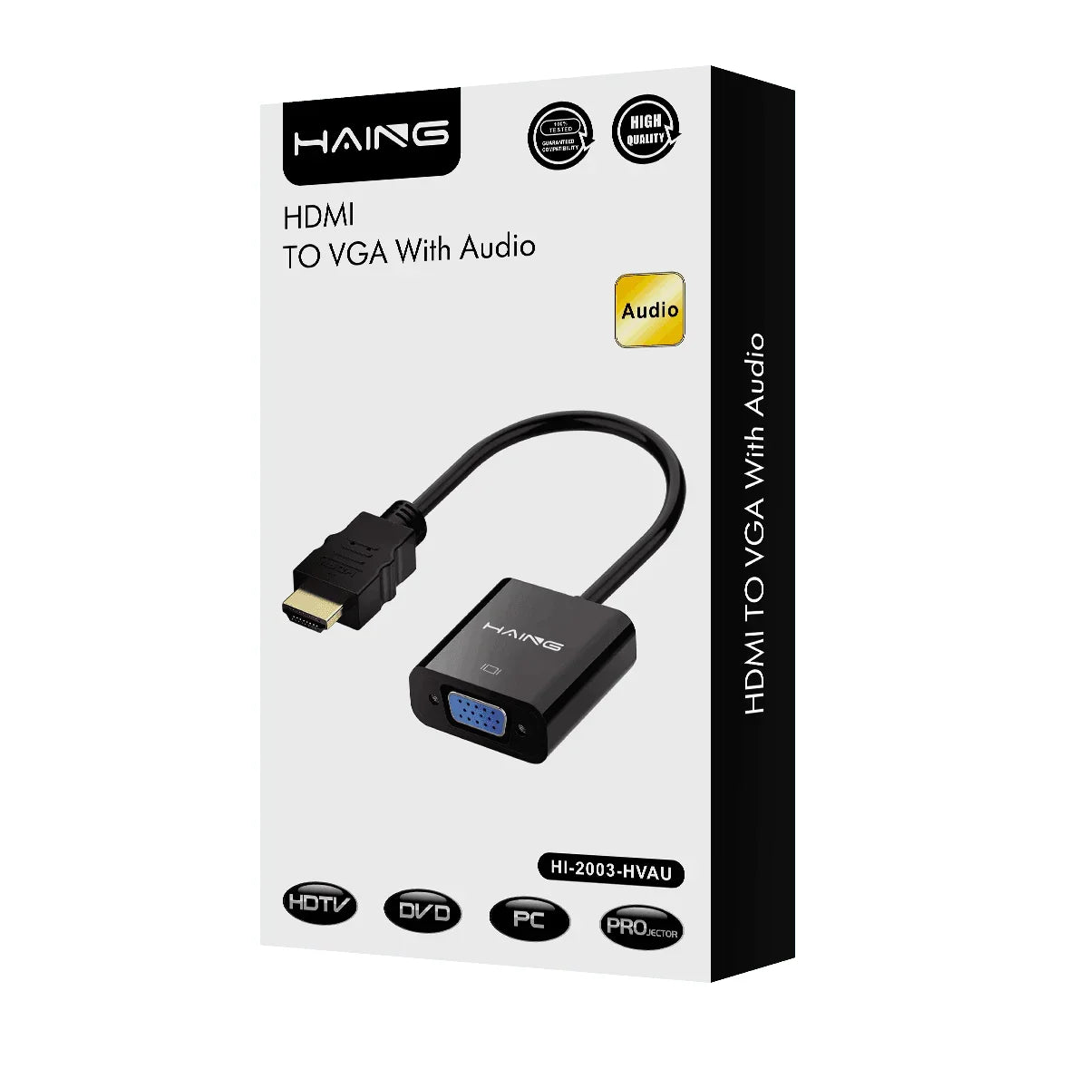 Haing hdmi to vga with audio high quality - cables&charges