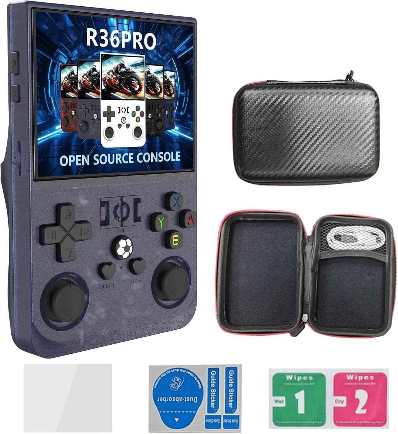 2025 r36 pro handheld game player - 3.5inch ips 128gb storage 18000+ games 4000mah battery - console | video console