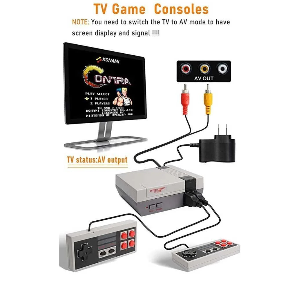 Classic retro game console mini video game consoles with 620 games - av output - console | video console