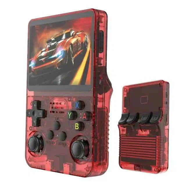 R36s handheld game console 3.5 inch ips screen retro gaming console 64g card - console | video console
