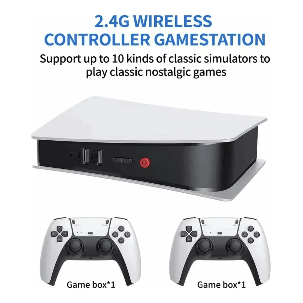 M5 2.4g wireless controller game station in ps5 style 4k hd output retro - console | video console
