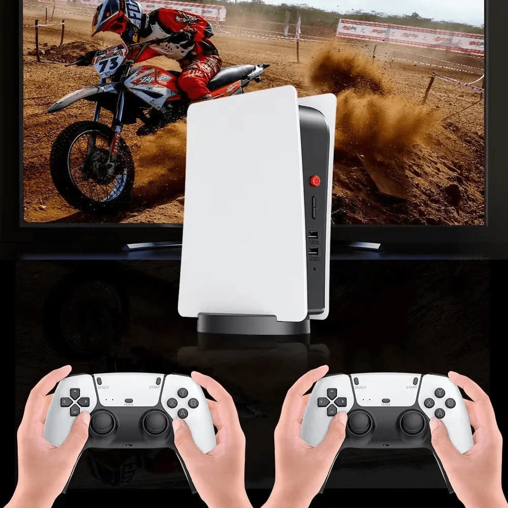 M5 2.4g wireless controller game station in ps5 style 4k hd output retro - console | video console