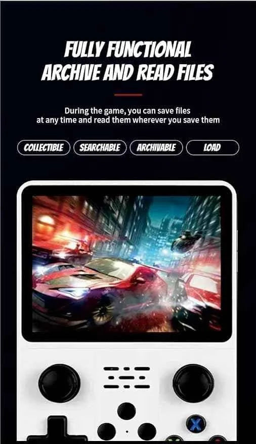 R36s handheld game console 3.5 inch ips screen retro gaming console 64g card - console | video console