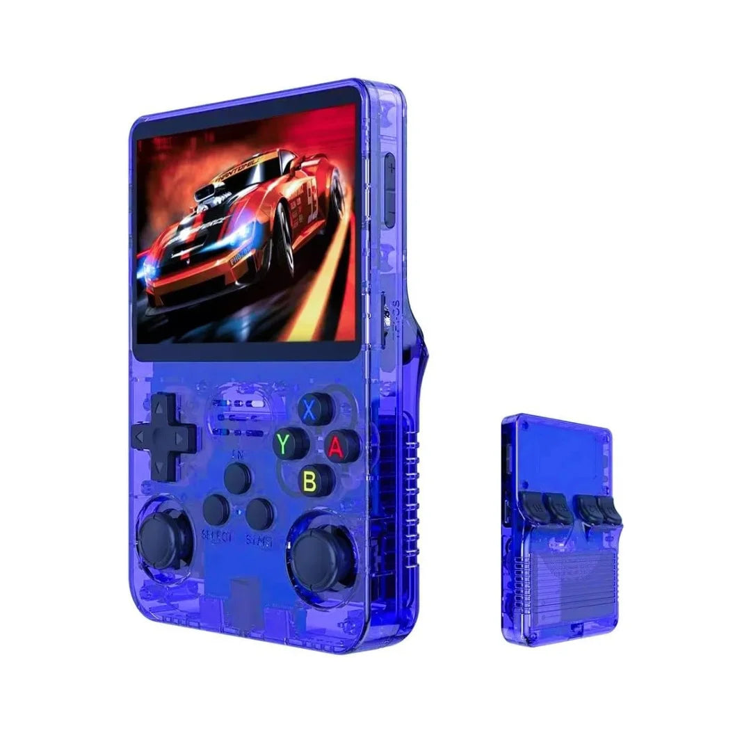 R36s handheld game console 3.5 inch ips screen retro gaming console 64g card - console | video console
