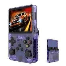 R36s handheld game console 3.5 inch ips screen retro gaming console 64g card - console | video console