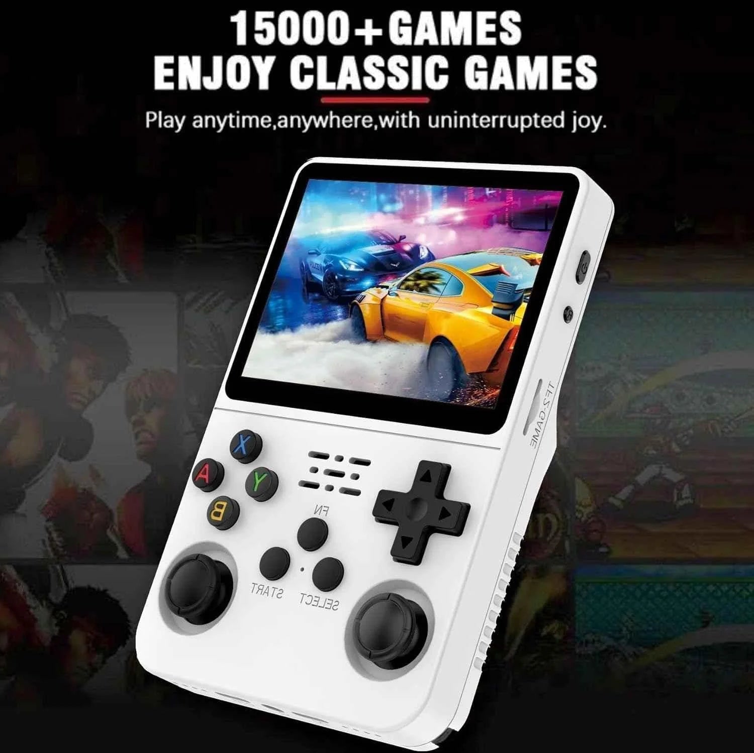 R36s handheld game console 3.5 inch ips screen retro gaming console 64g card - console | video console