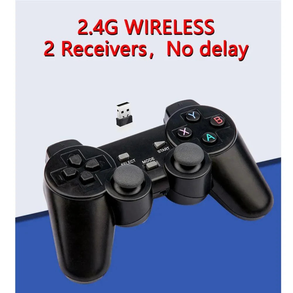 Retro classic gamebox: 2.4g wireless dual system android 9.1 game stick - console | video console